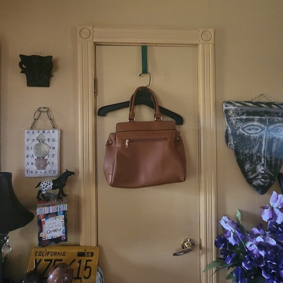 NWOT Boes bag, missing long strap, not sure if Leather nice Cloth combo - Picture 2 of 5